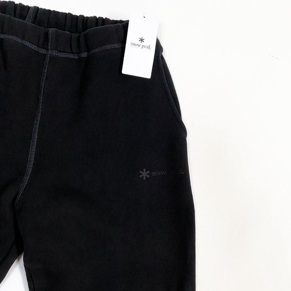 NWT SNOW PEAK x INOUE BROTHERS Japan Sweatpants Knit Cotton Logo Print Black L - Picture 11 of 14
